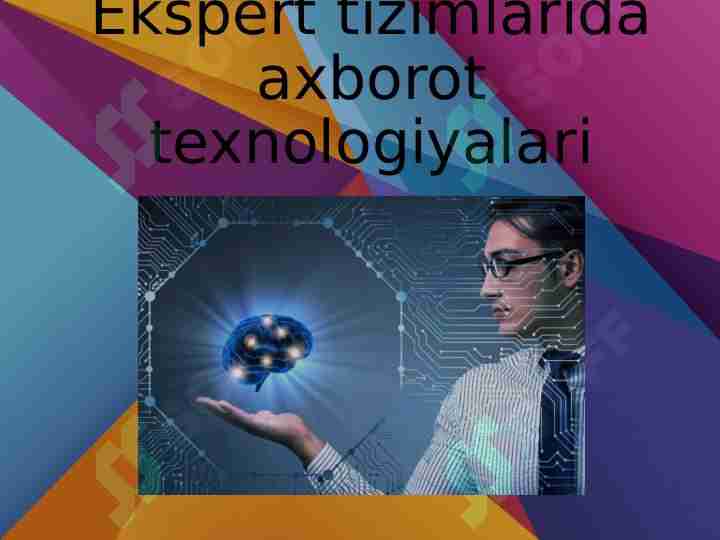 Ekspert tizimlarida axborot texnologiyalari