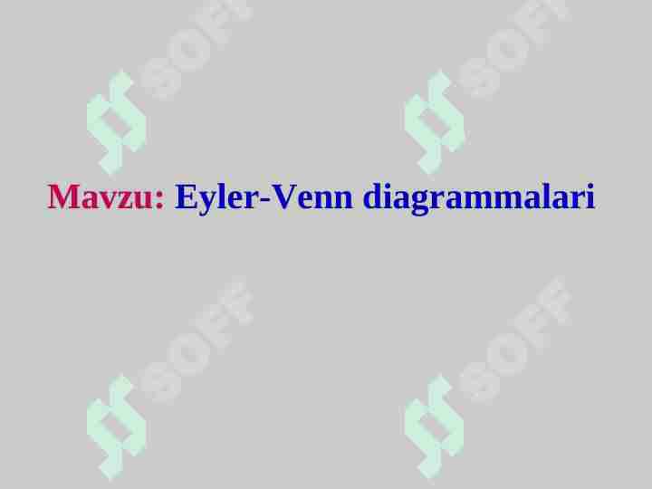 Eyler venn diagrammalari