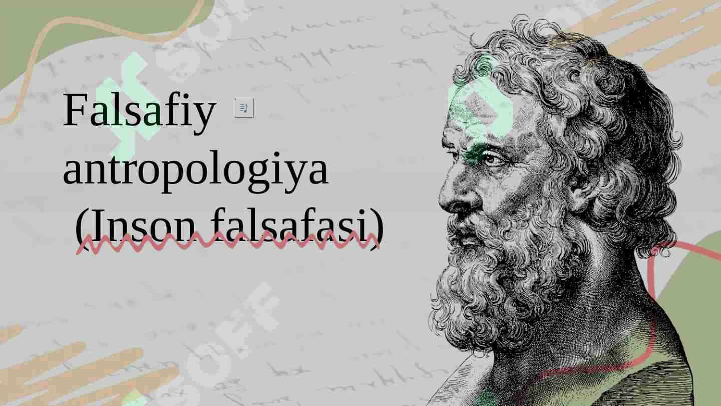 Falsafiy antropologiya (Inson falsafasi)