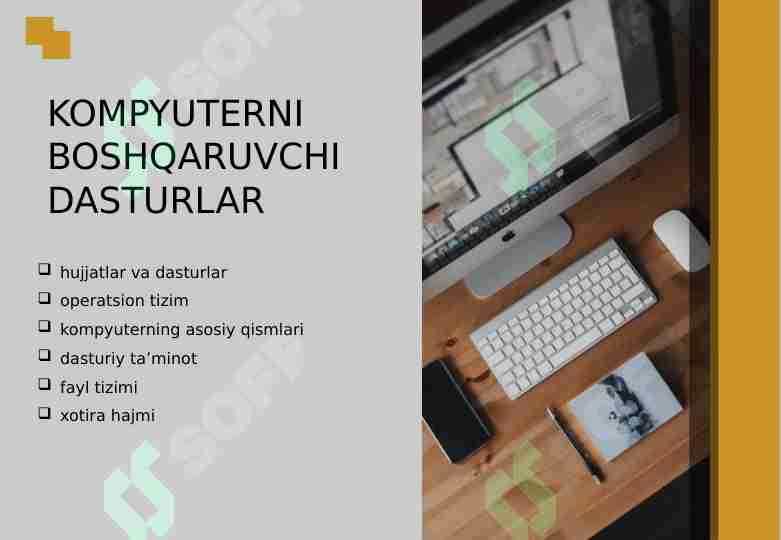 KOMPYUTERNI BOSHQARUVCHI DASTURLAR