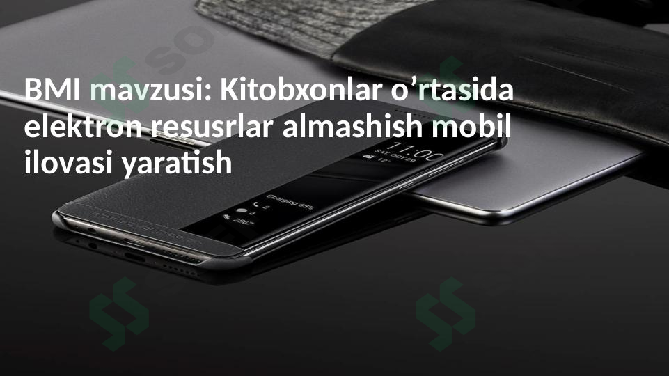 Kitobxonlar o’rtasida elektron resusrlar almashish mobil ilovasi yaratish