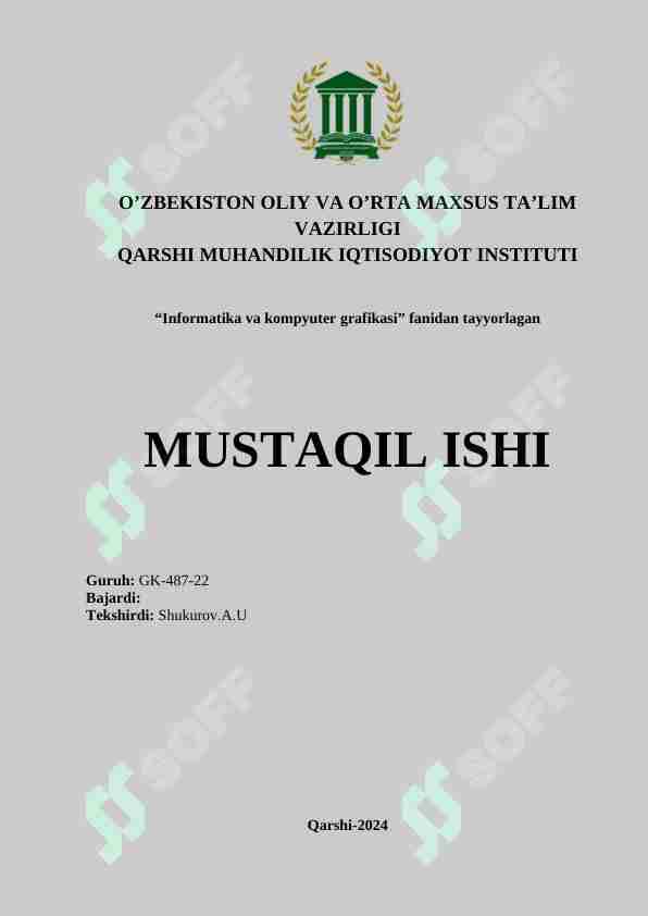 Kompyuter grafikasi asosiy tushunchalari. Rastrli, vektorli va fraktal grafika