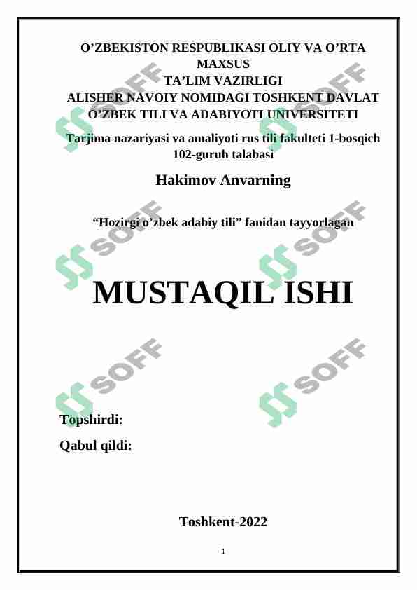 Lug’at turlari va tarjima lug’atlar