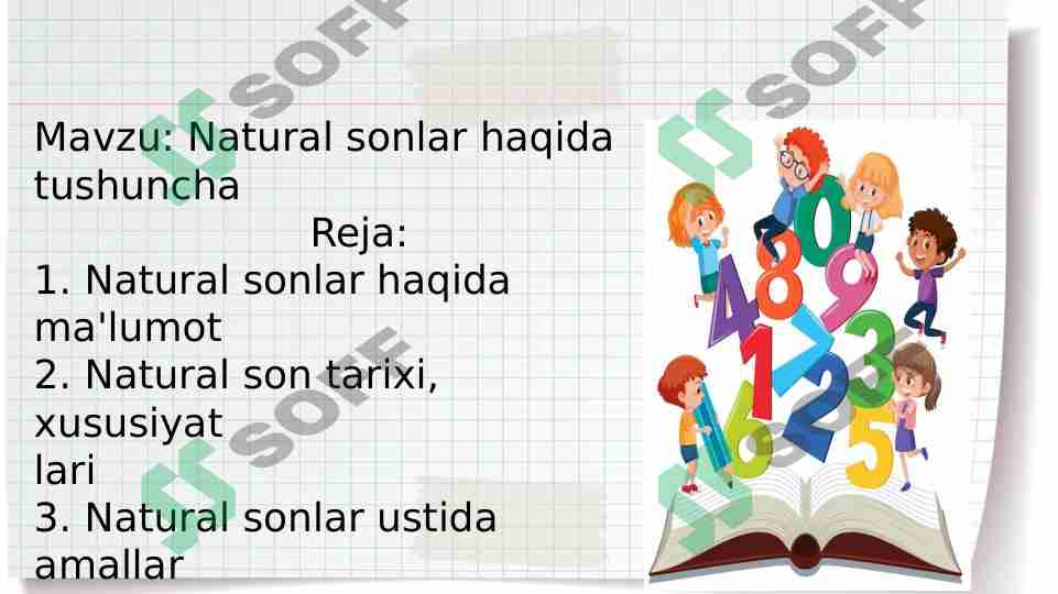 Natural sonlar haqida tushuncha