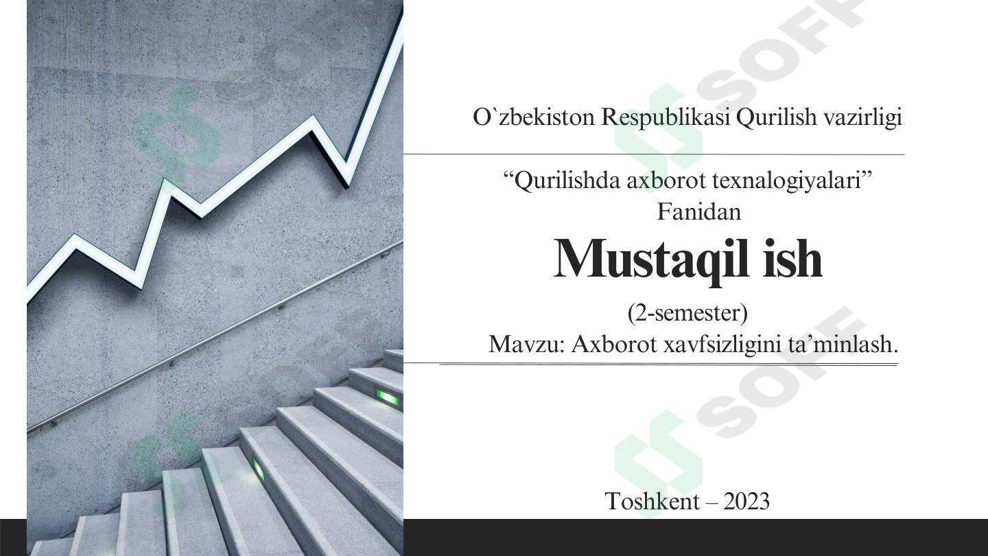 Axborot xavsizligini ta'minlash