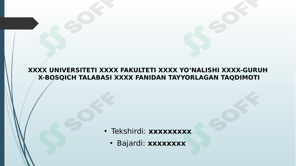 O’zbekistonda turizmni rivojlantirish va uning istiqbollari.