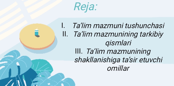 Ta'lim mazmuni