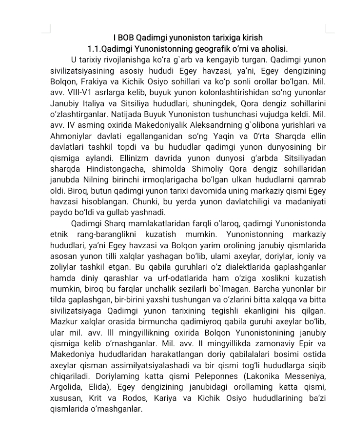 Krit va Miken sivilizatsiyasi va uning rivojlanishi.