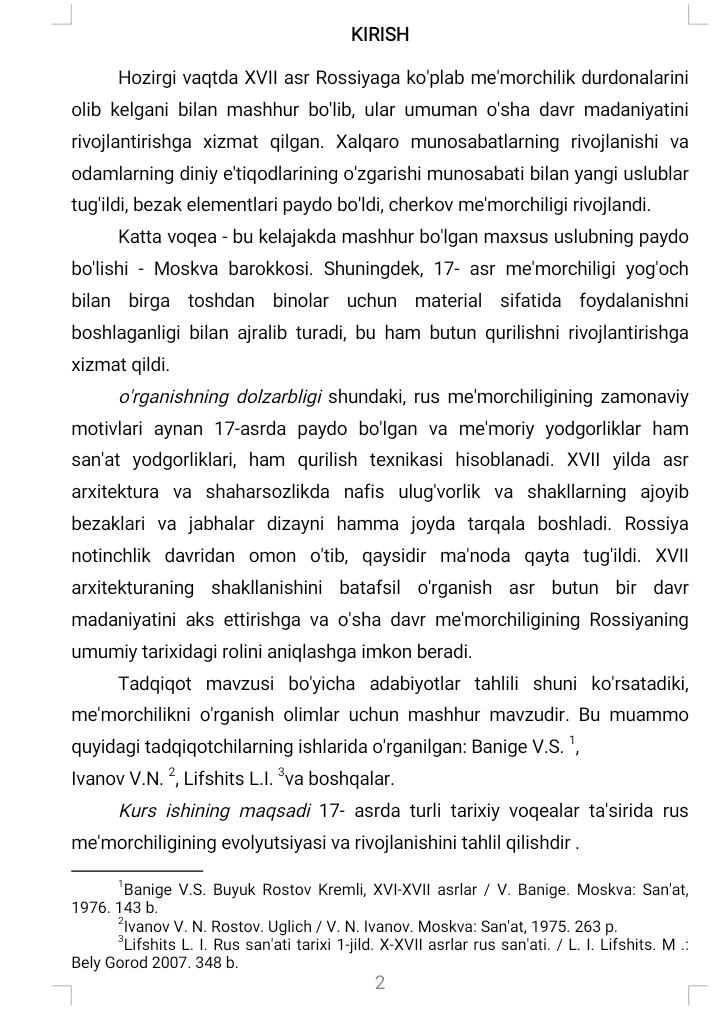 XI-XV asrlarda Rossiyada shaharlar taraqqiyoti