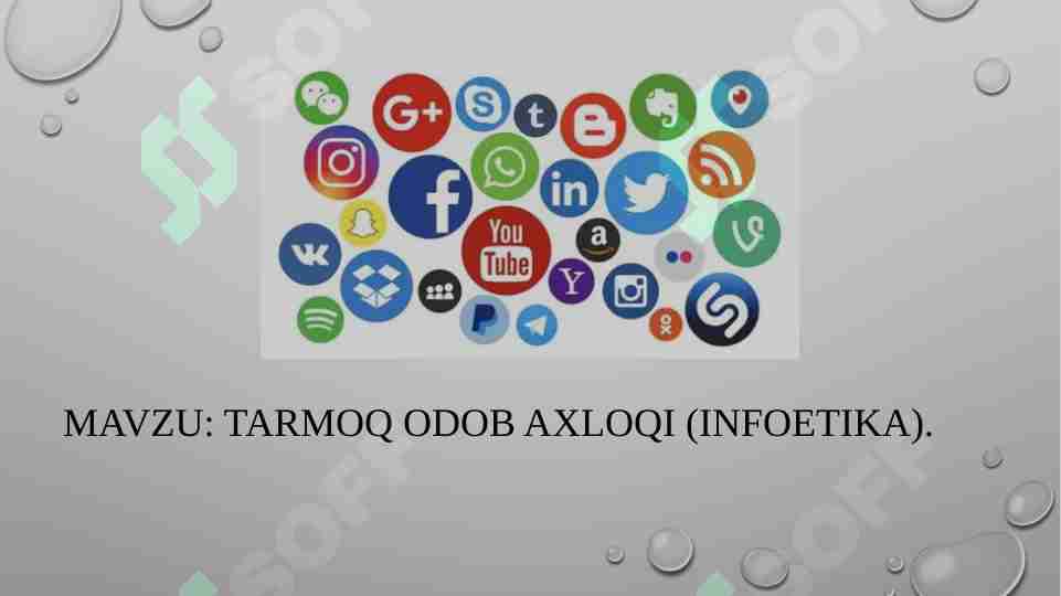 Tarmoq odob axloqi (infoetika).