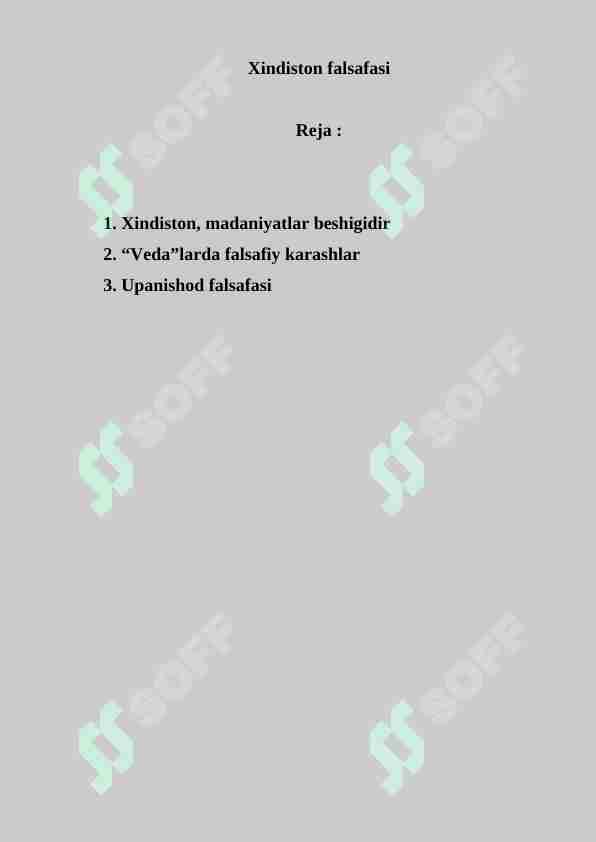 Xindiston falsafasi