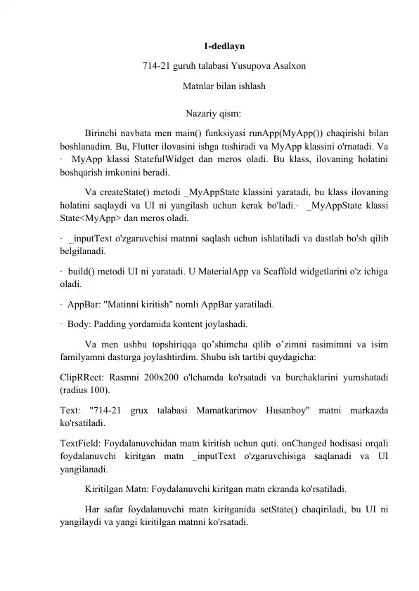 Matnni kiritish ilovasi