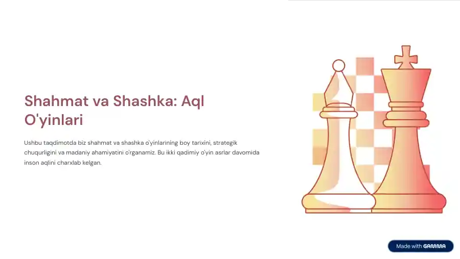 Shahmat va Shashka: Aql O'yinlari