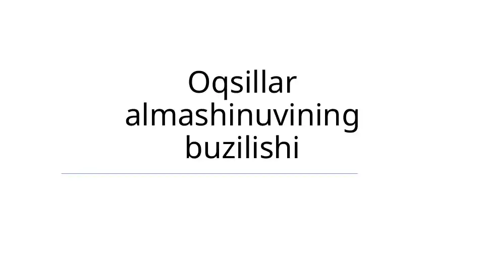Protein Metabolizmi Buzilishlari