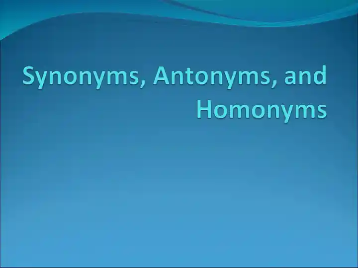 Synonyms