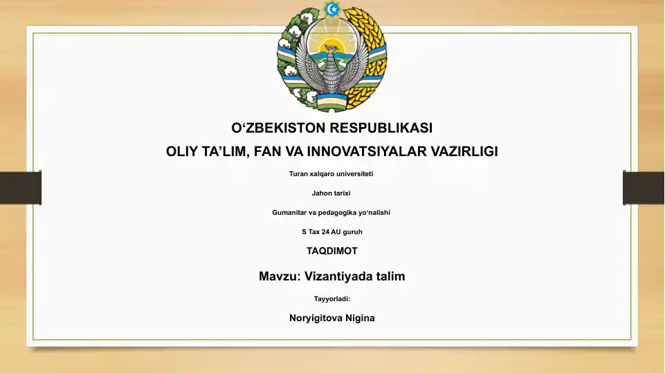 Vizantiyada talim