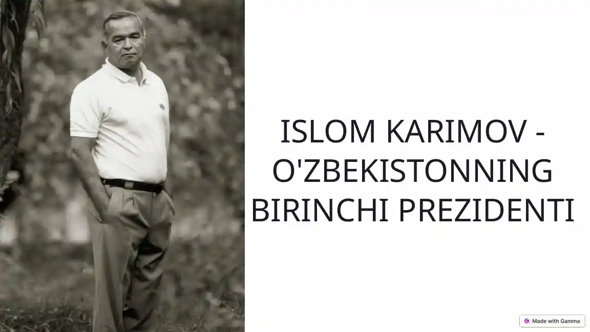 Islom Karimov - O'zbekistonning birinchi prezidenti