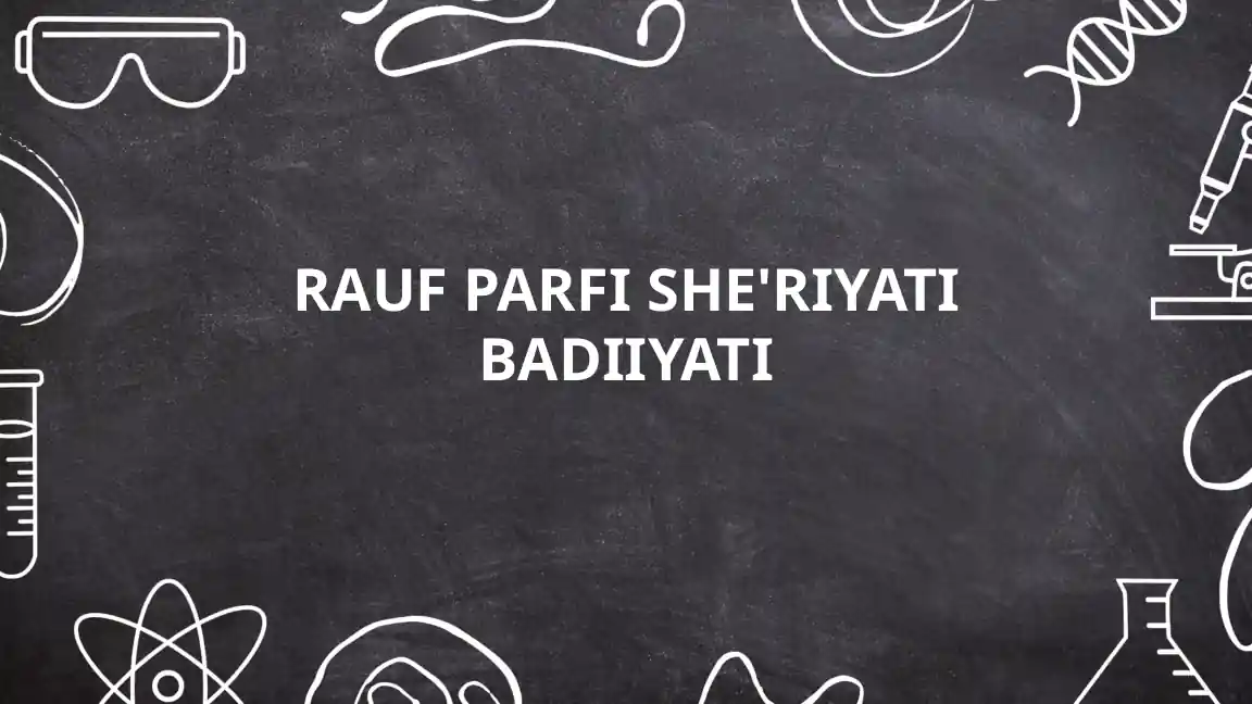 Rauf Parfi she'riyati badiiyati