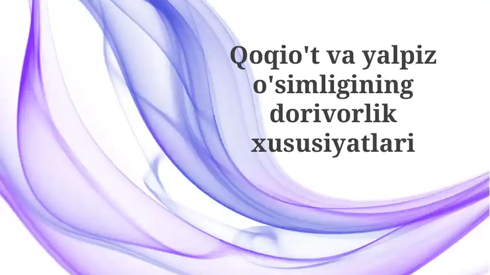 Yalpiz (Mentha) Lamiaceae