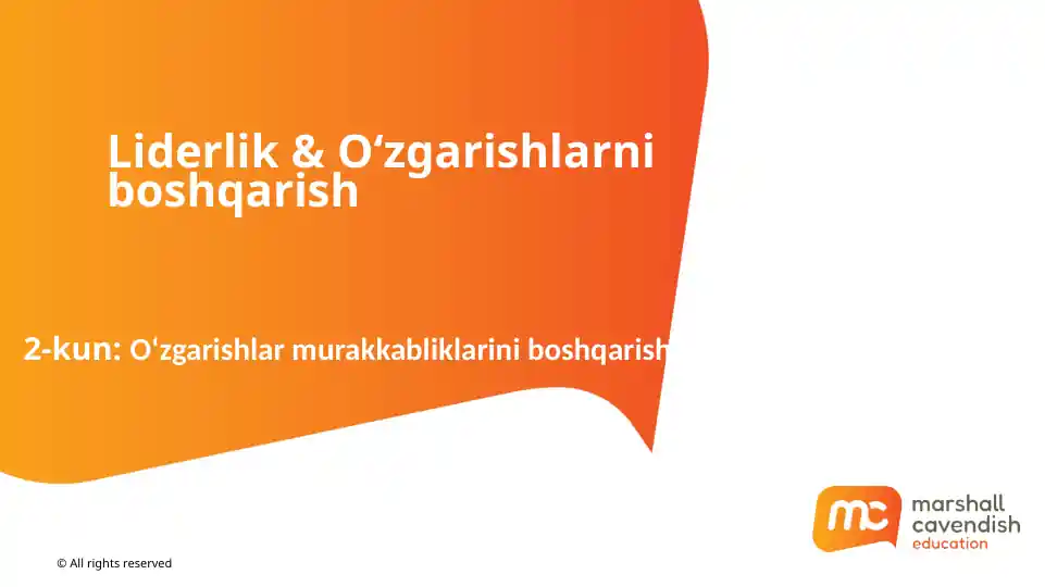 O‘zgarishlarniboshqarish