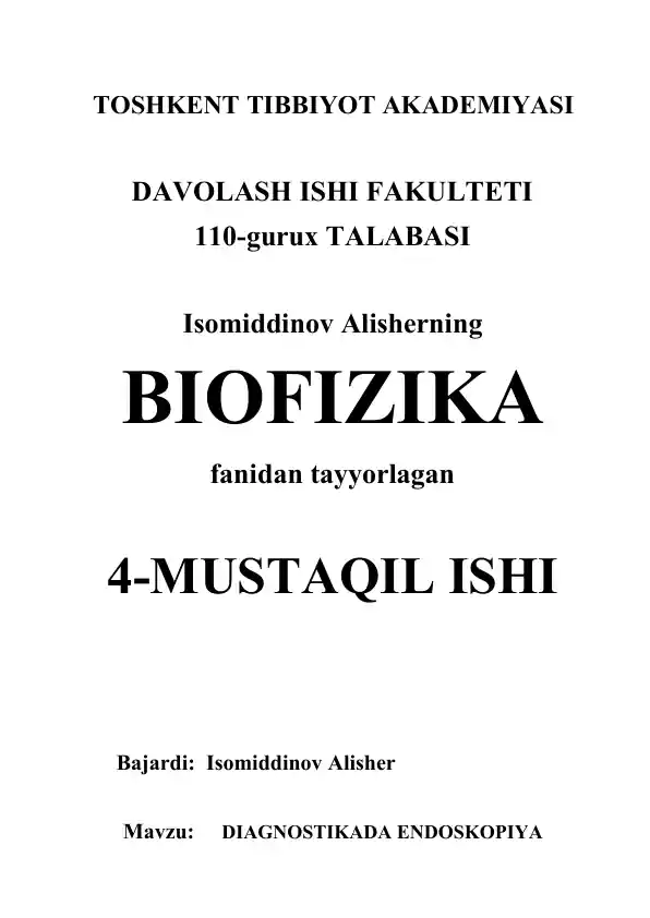 DIAGNOSTIKADA ENDOSKOPIYA