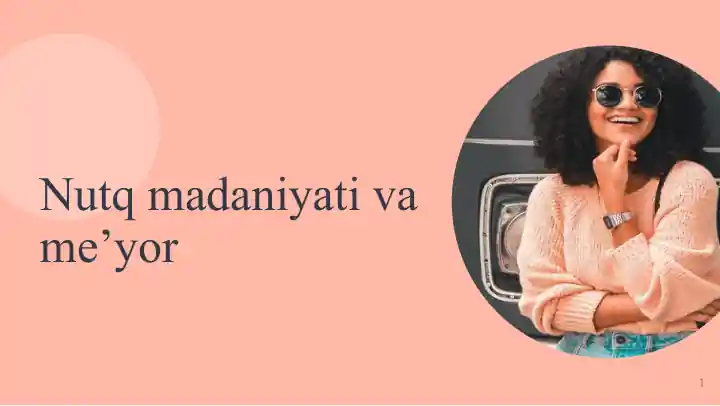 Nutq madaniyati va me’yor