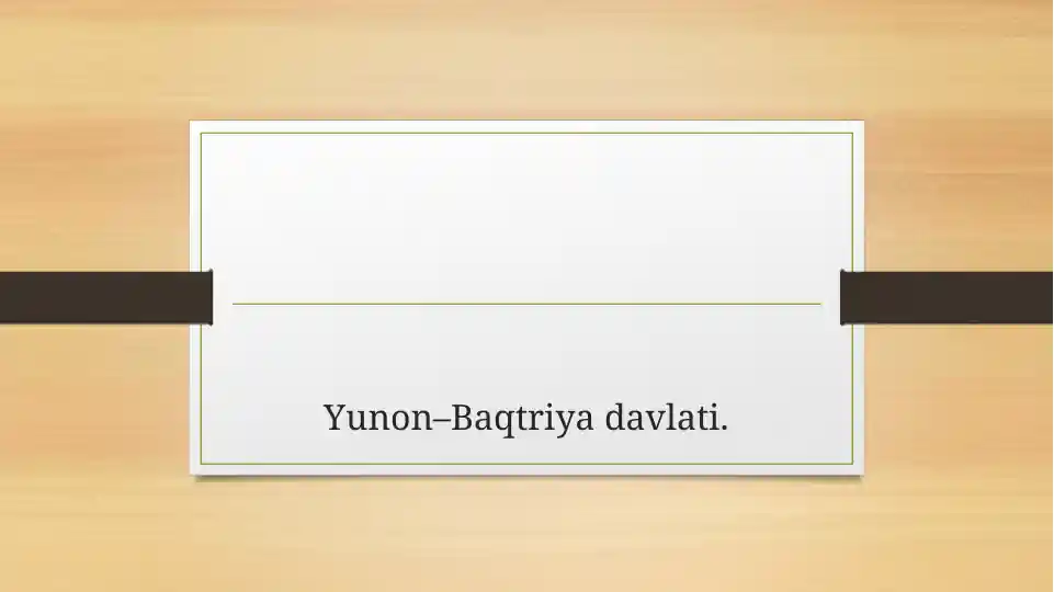 Yunon-Baqtriya davlati