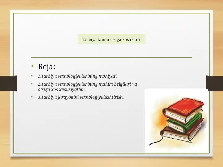 Tarbiyafanino'zigaxosliklari