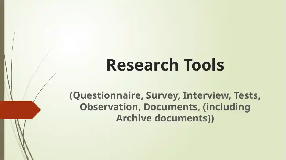 Research Tools