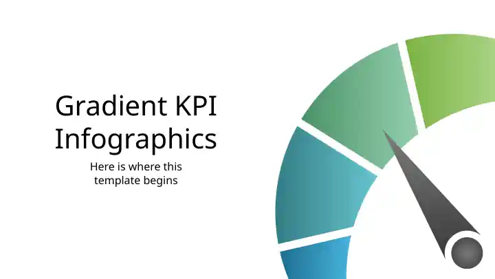 Gradient KPI Infographics
