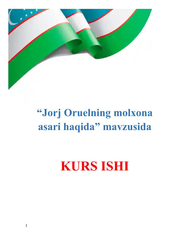 Jorj Oruelning "Molxona" asari