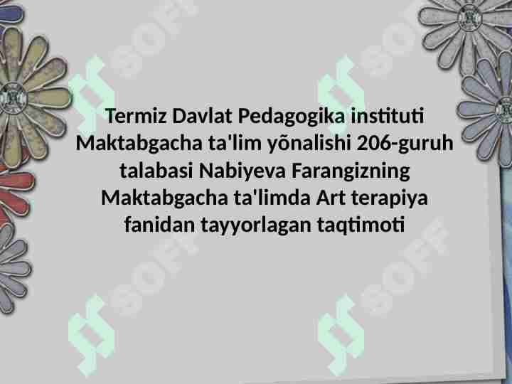 Bolalarda oʻyin trapiyasidan foidalanish usullari