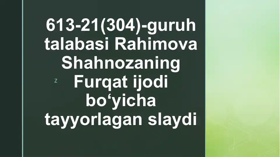 Furqat hayoti va ijodi