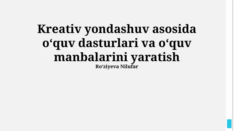 Interaktiv O'quv Materiallari