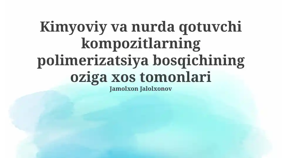 Kimyoviy polimerizatsiya