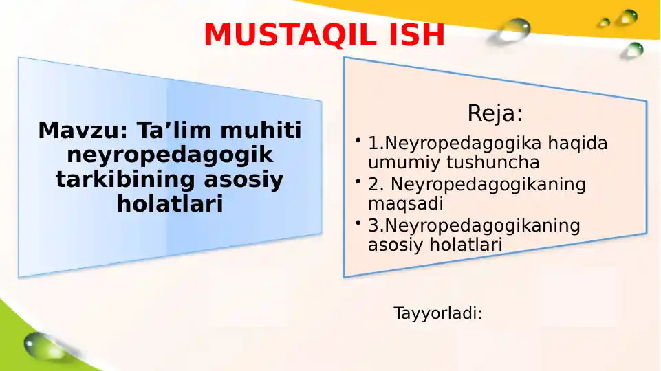 Neyropedagogika–kognitevneyrologiya,differensialsixofeziologiyavaneyropsixalogiya
