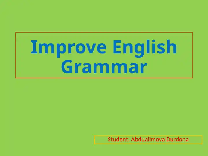 ImproveEnglishGrammar