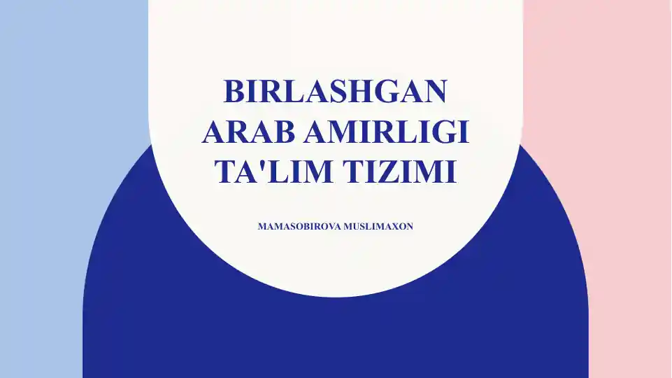 Birlashgan Arab Amirligi ta'lim tizimi