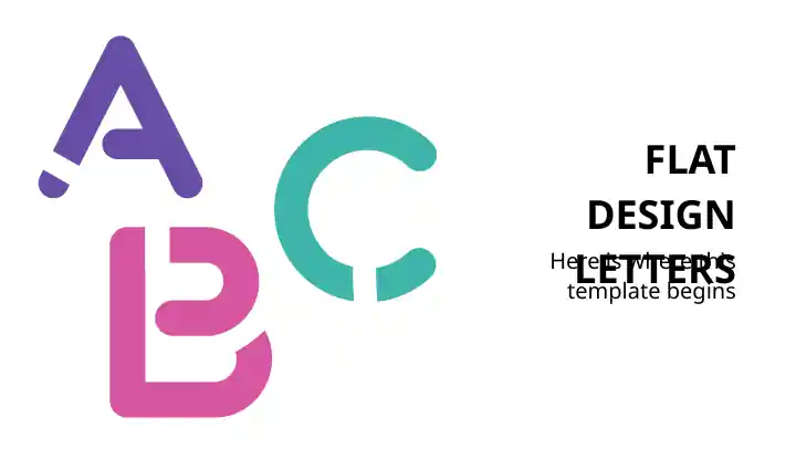 FLAT DESIGN LETTERS