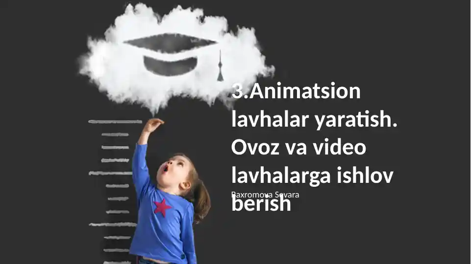 Animatsion lavhalar yaratish