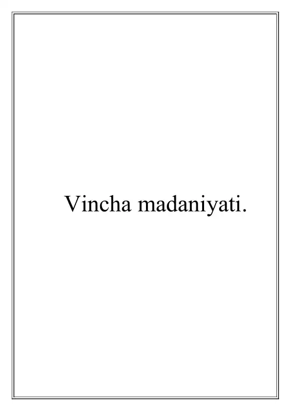 Vincha madaniyati