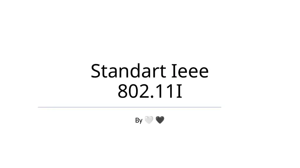 Standart Ieee 802.11I