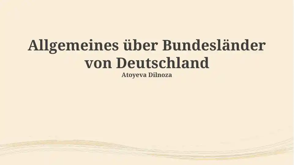 Bundesländer von Deutschland