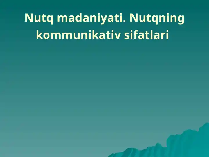 Nutqmadaniyati