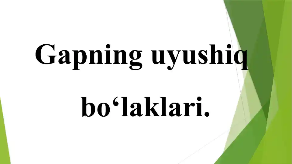 Gapning uyushiq bo‘laklari
