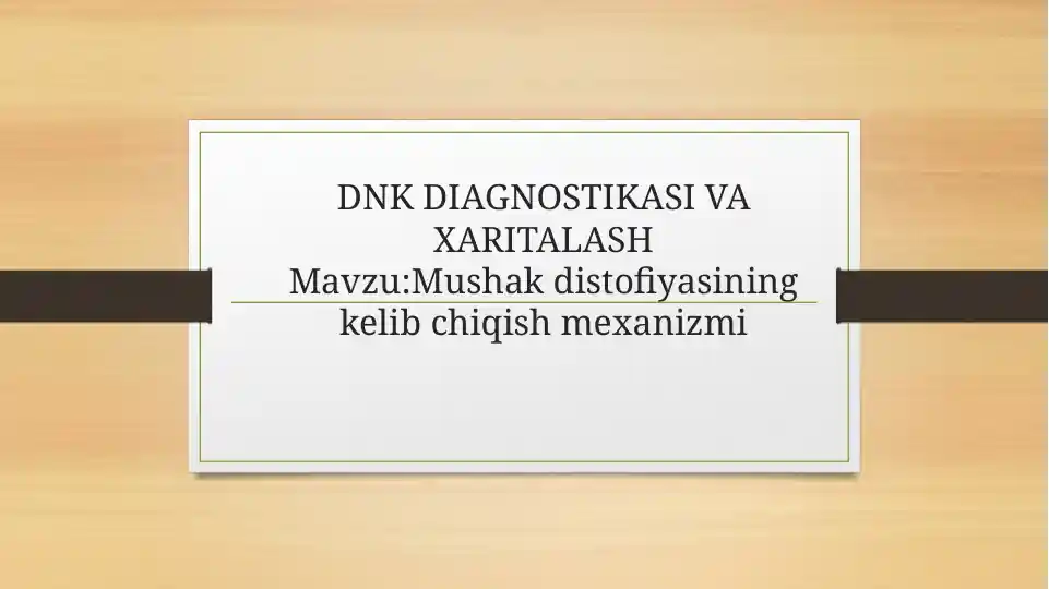 Mushak distrofiyasi