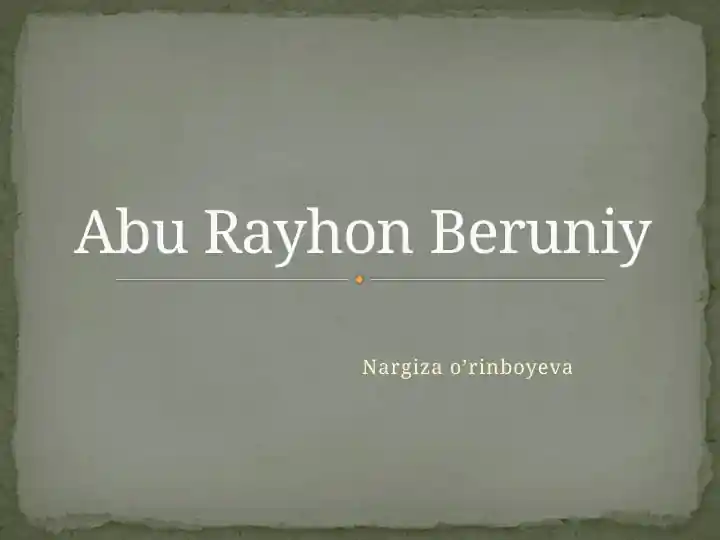 AbuRayhonBeruniy