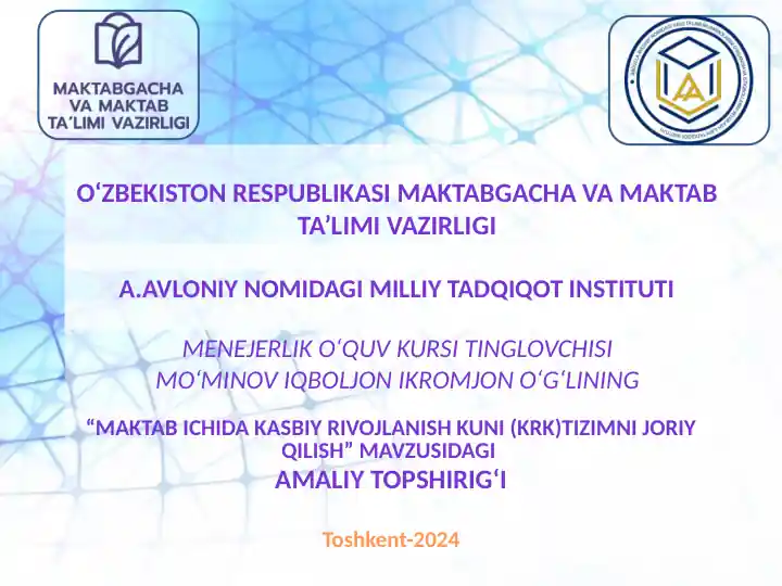 Menejerlik o‘quv kursi