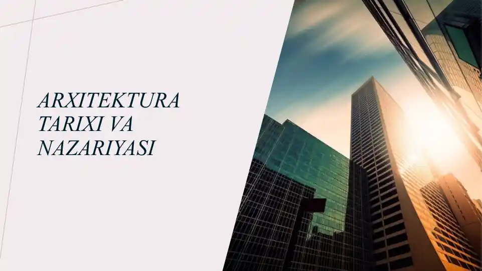 Arxitektura tarixi va nazariyasi