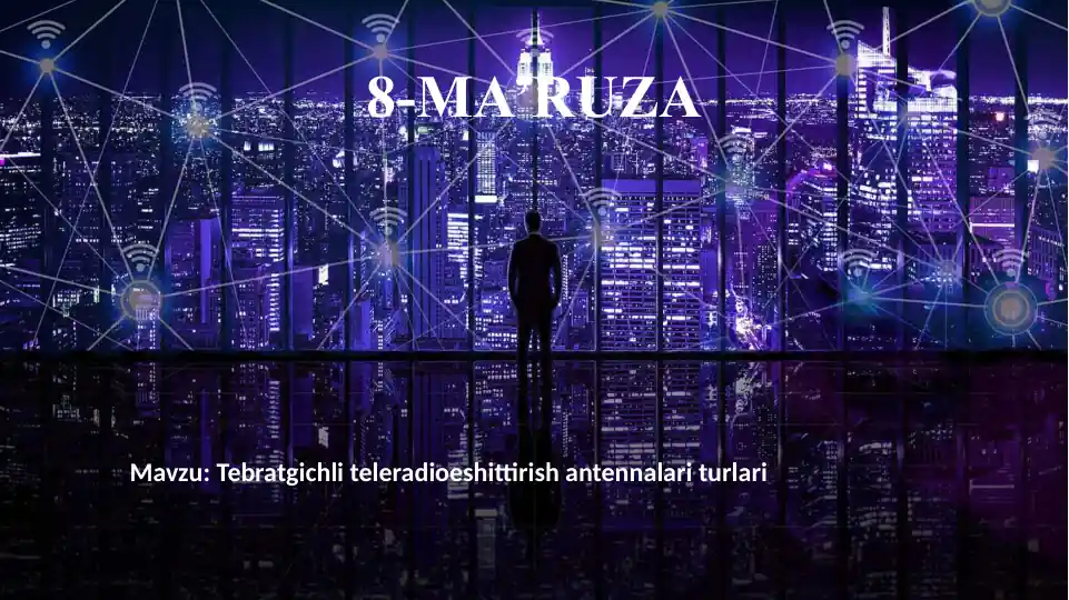 Tebratgichli antennalar yo'nalish methodlari